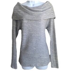 Anthropologie Dolan Left Coast Womans LARGE Striped Off-Shoulder Top Long Sleeve